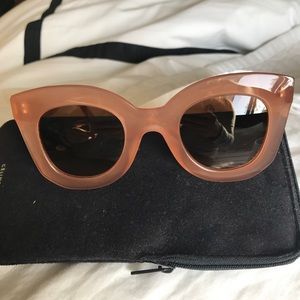 CELINE "Marta" sunglasses in pale peach, CL 41093